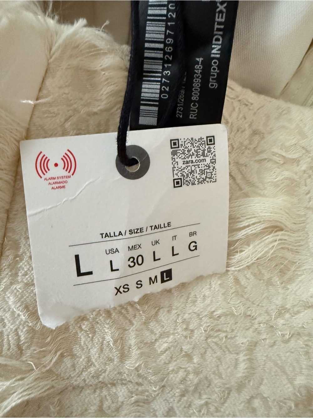 NWT Zara ZW Collection structured Midi Skirt Size Large - Picture 8 of 8